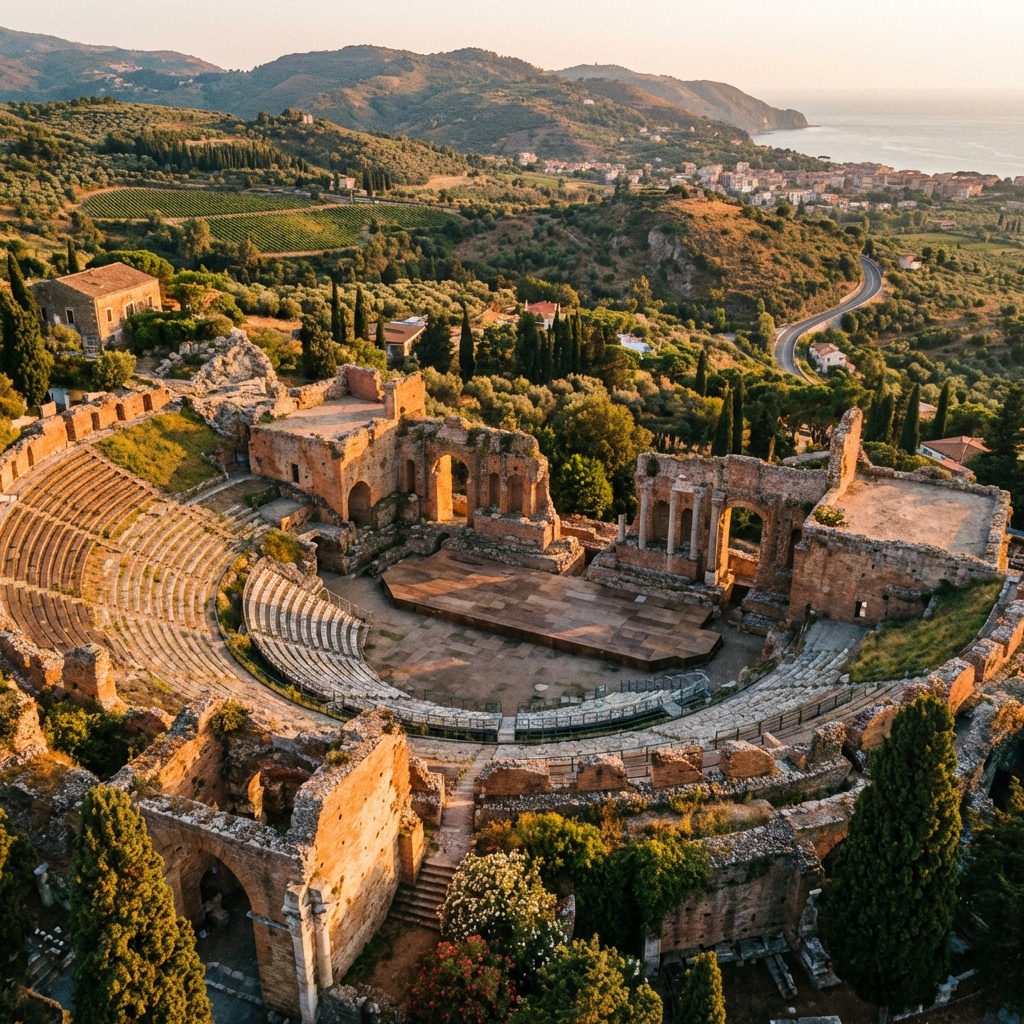 Roman Theatre at Sunset